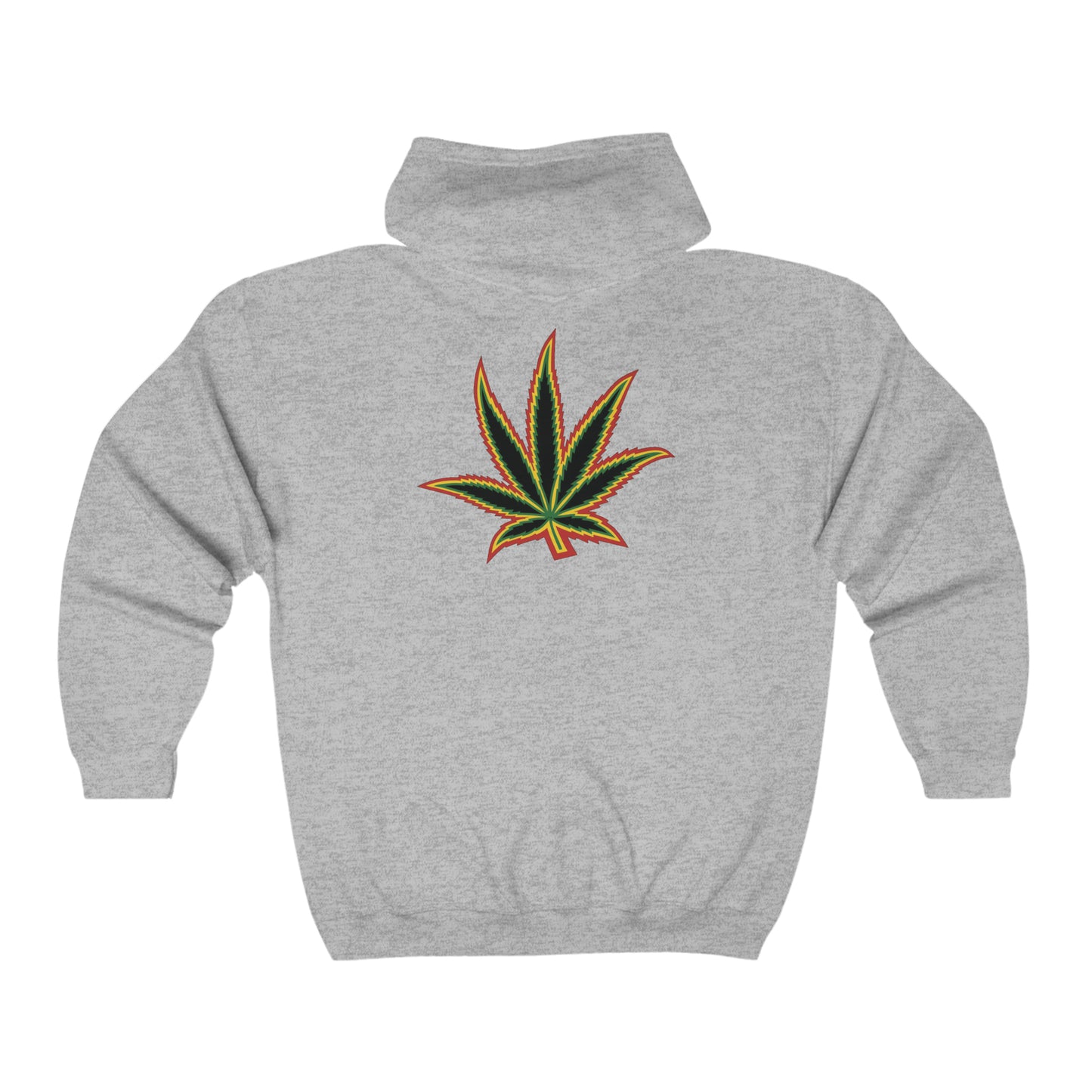 T.S.A Rasta Leaf Zip Hoodie