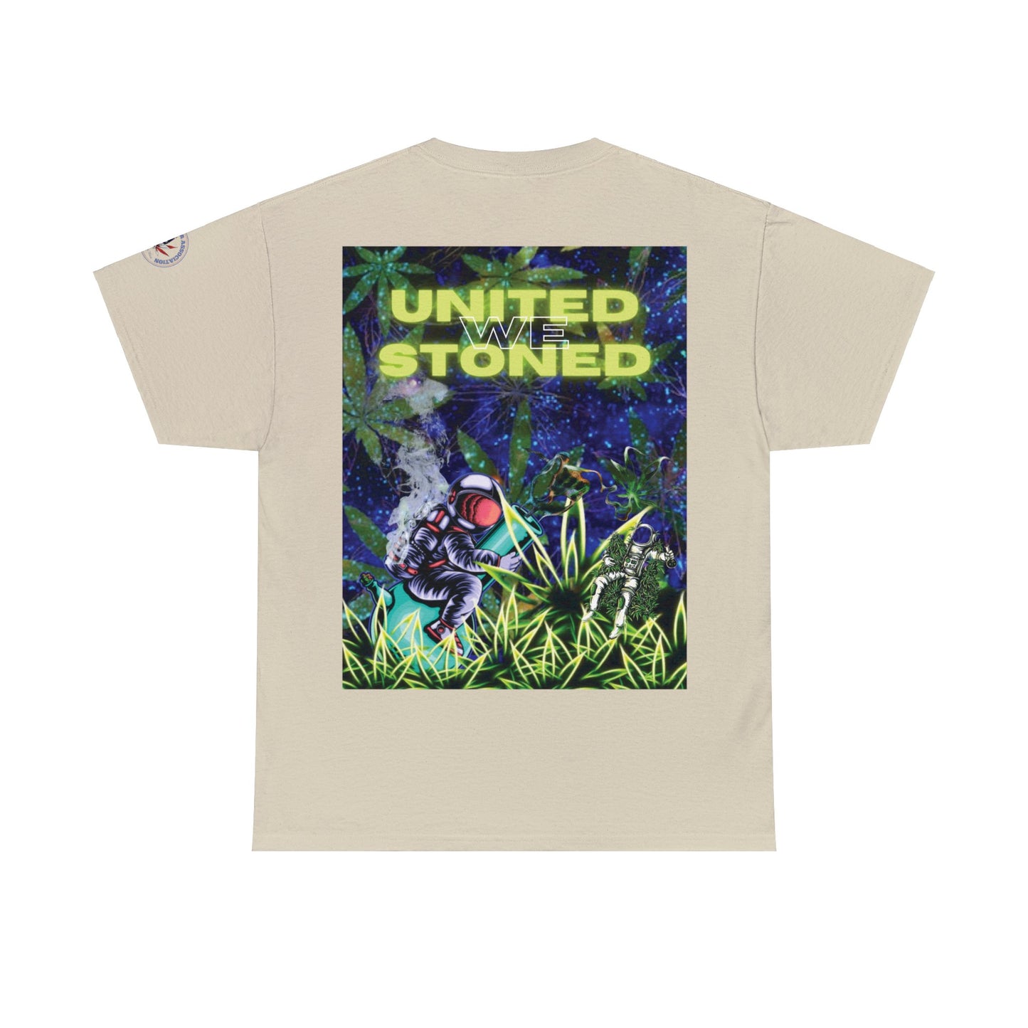 Camiseta unisex de algodón pesado "United We Stoned" Galaxy