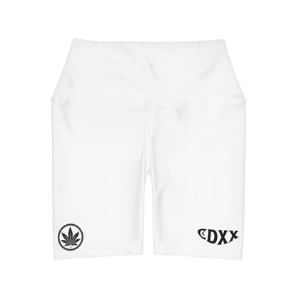 "420 Roman Numeral" High Waisted Gym Shorts