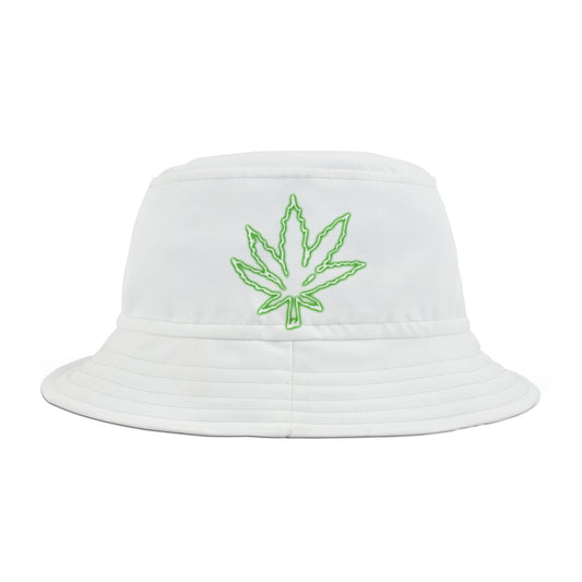 Stoner Association Green Leaf Bucket Hat