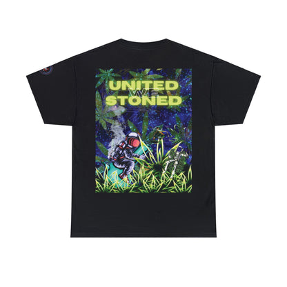 Camiseta unisex de algodón pesado "United We Stoned" Galaxy