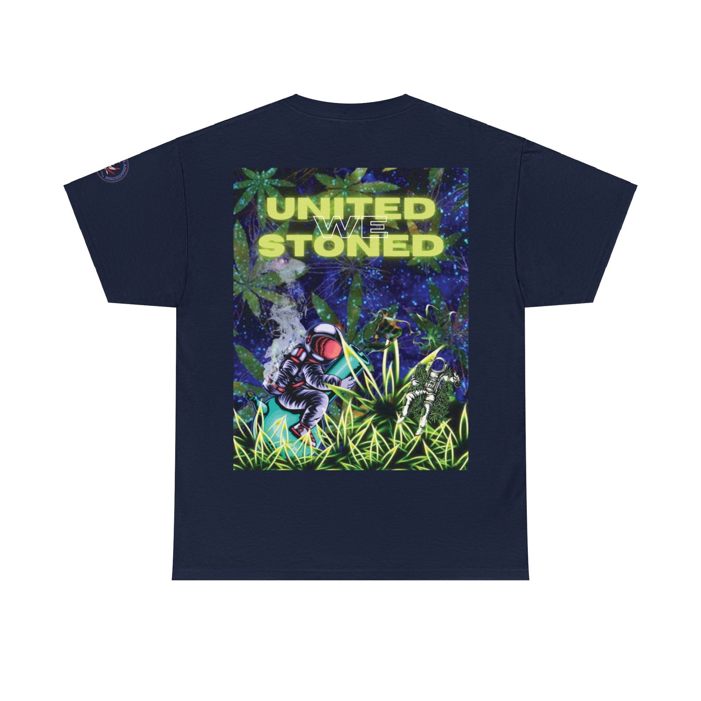 Camiseta unisex de algodón pesado "United We Stoned" Galaxy