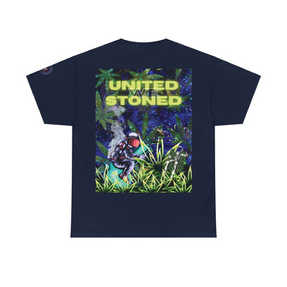 Camiseta unisex de algodón pesado "United We Stoned" Galaxy