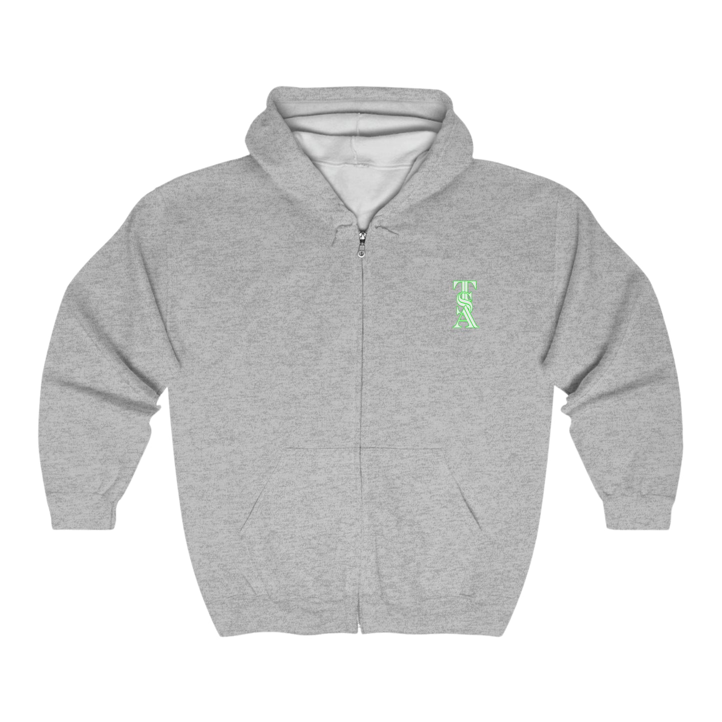 T.S.A Green Leaf Zip Hoodie