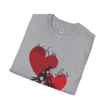 Stoner Association "High In Love" Valentines Soft Style T-Shirt