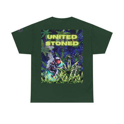 Camiseta unisex de algodón pesado "United We Stoned" Galaxy