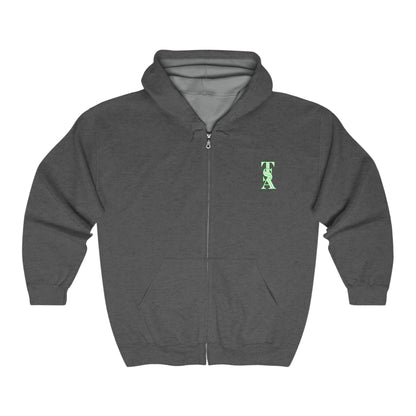 T.S.A Green Leaf Zip Hoodie