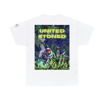 Camiseta unisex de algodón pesado "United We Stoned" Galaxy