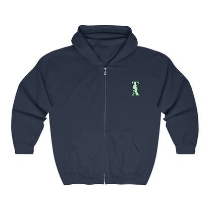 T.S.A Green Leaf Zip Hoodie