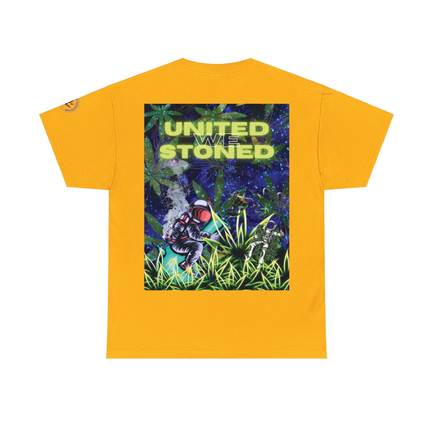 Camiseta unisex de algodón pesado "United We Stoned" Galaxy