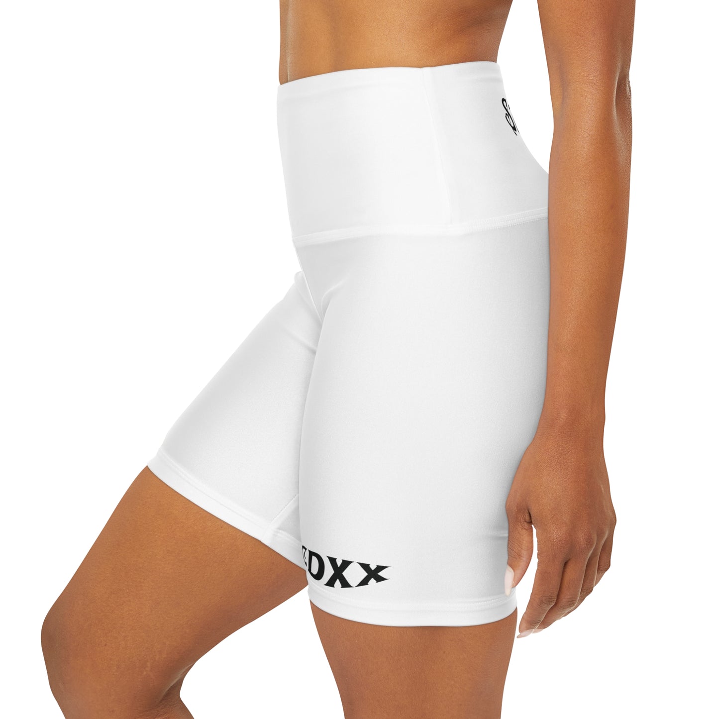 "420 Roman Numeral" High Waisted Gym Shorts