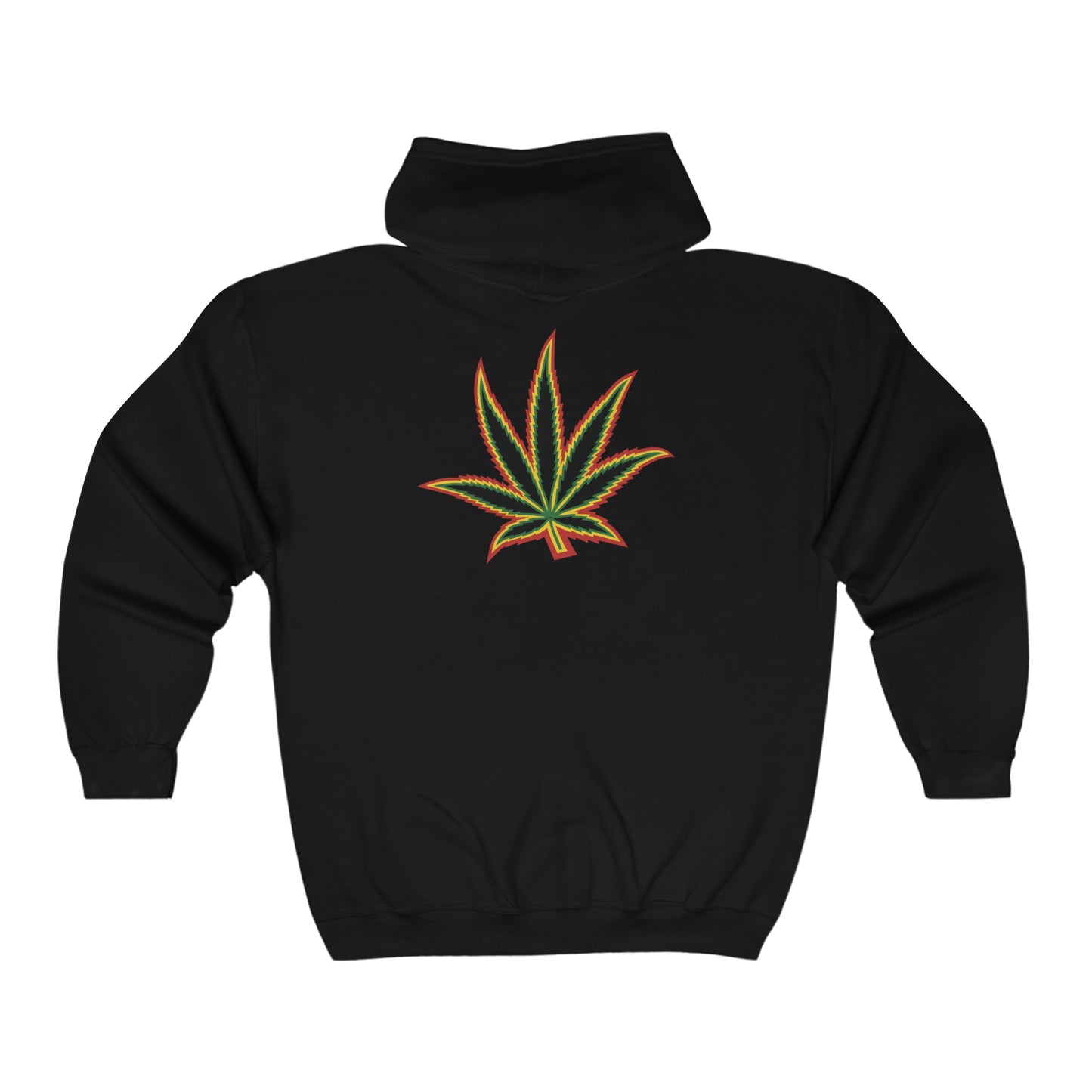 T.S.A Rasta Leaf Zip Hoodie