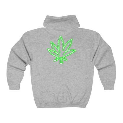 T.S.A Green Leaf Zip Hoodie