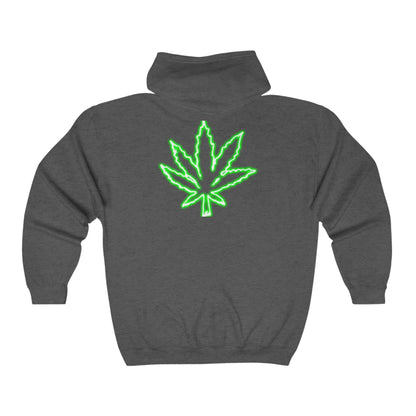 T.S.A Green Leaf Zip Hoodie