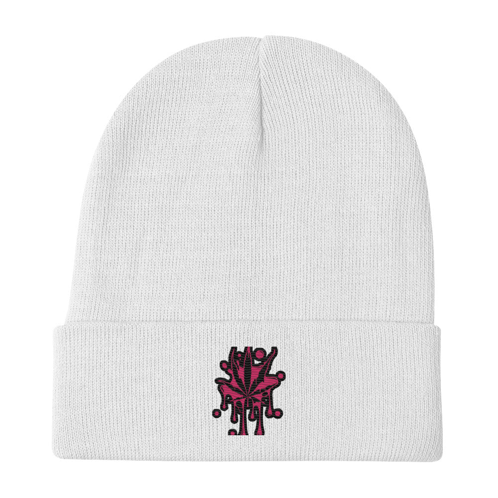 Stoner Association Pink Weed Beanie